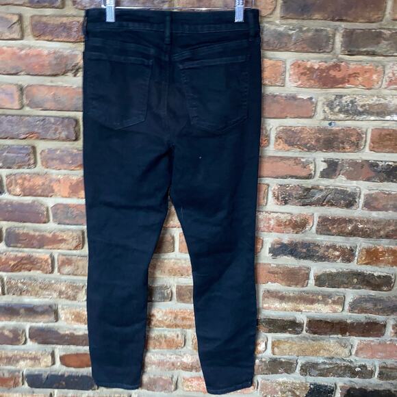 SO Black Wash Denim Vintage Vibe High Rise Ankle Skinny Jeans Women's Size 9/29W - Picture 5 of 7